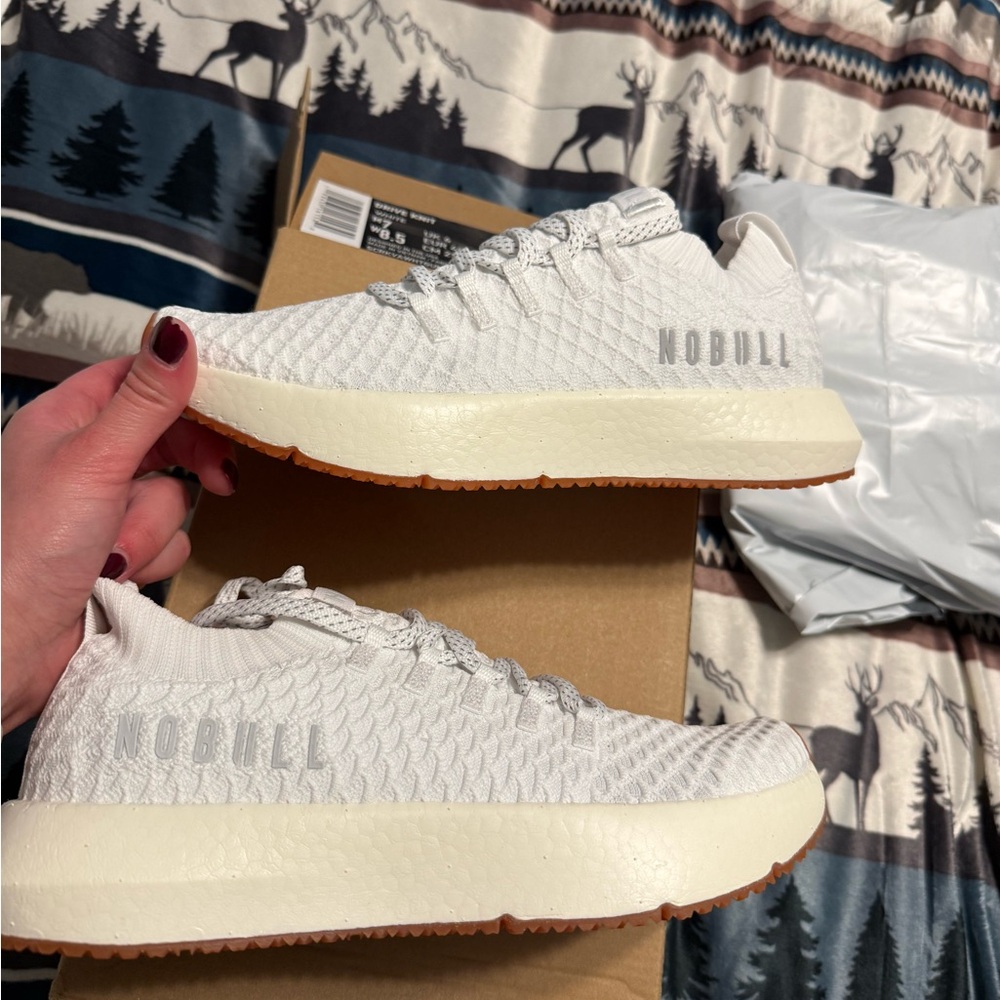 NOBULL Textured White Sneakers